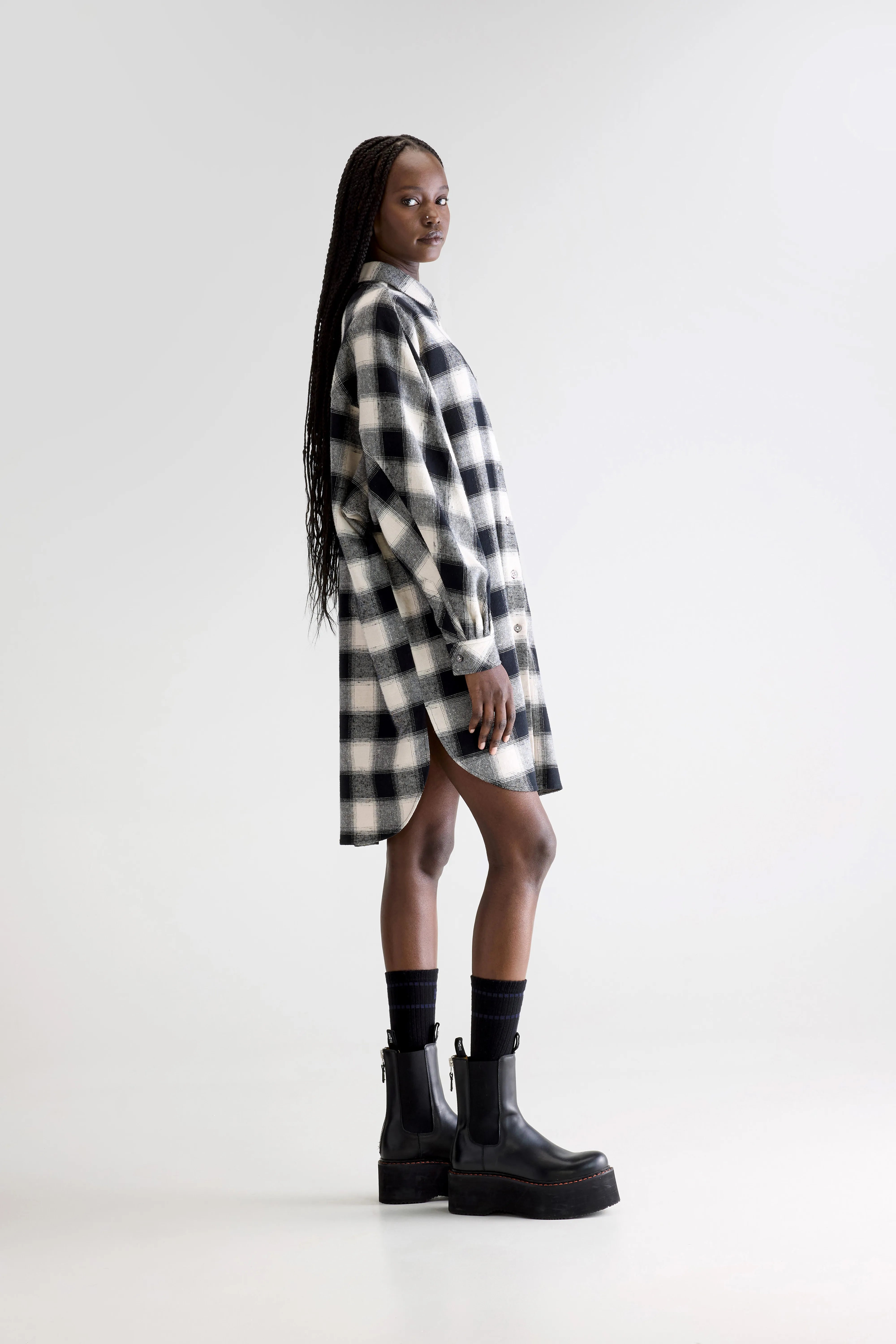 Janet shirt dress (252 / W / CHECK A) - Image 4