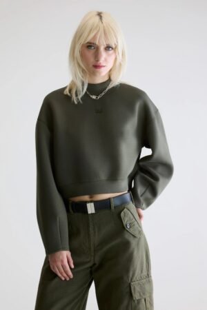 Tashi cropped sweatshirt (252 / W / FOREST)